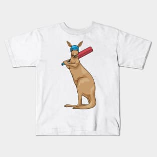 Kangaroo Cricket Cricket bat Kids T-Shirt